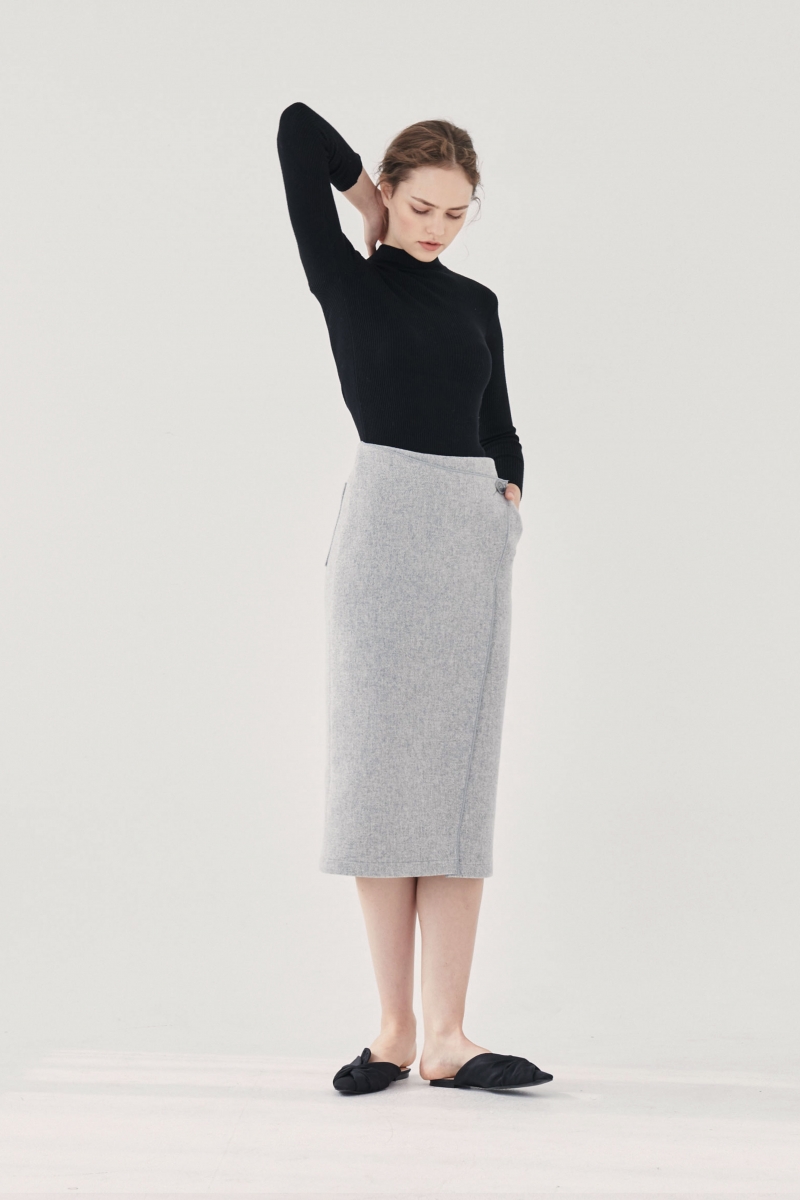 #08 ITALY GREY SKIRT- 60% OFF SALE