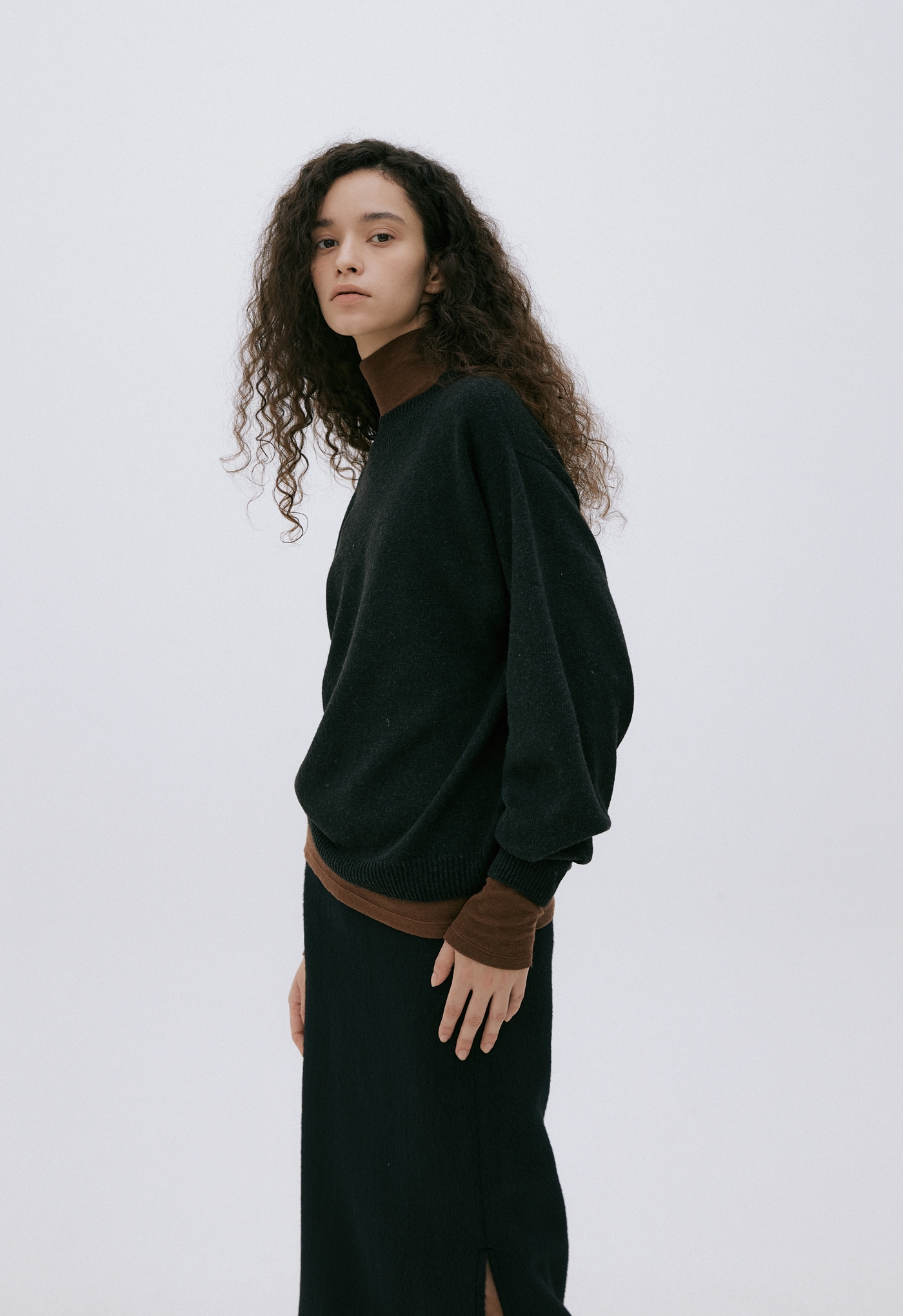 THE NEW CASHMERE WOOL KNIT- BLACK