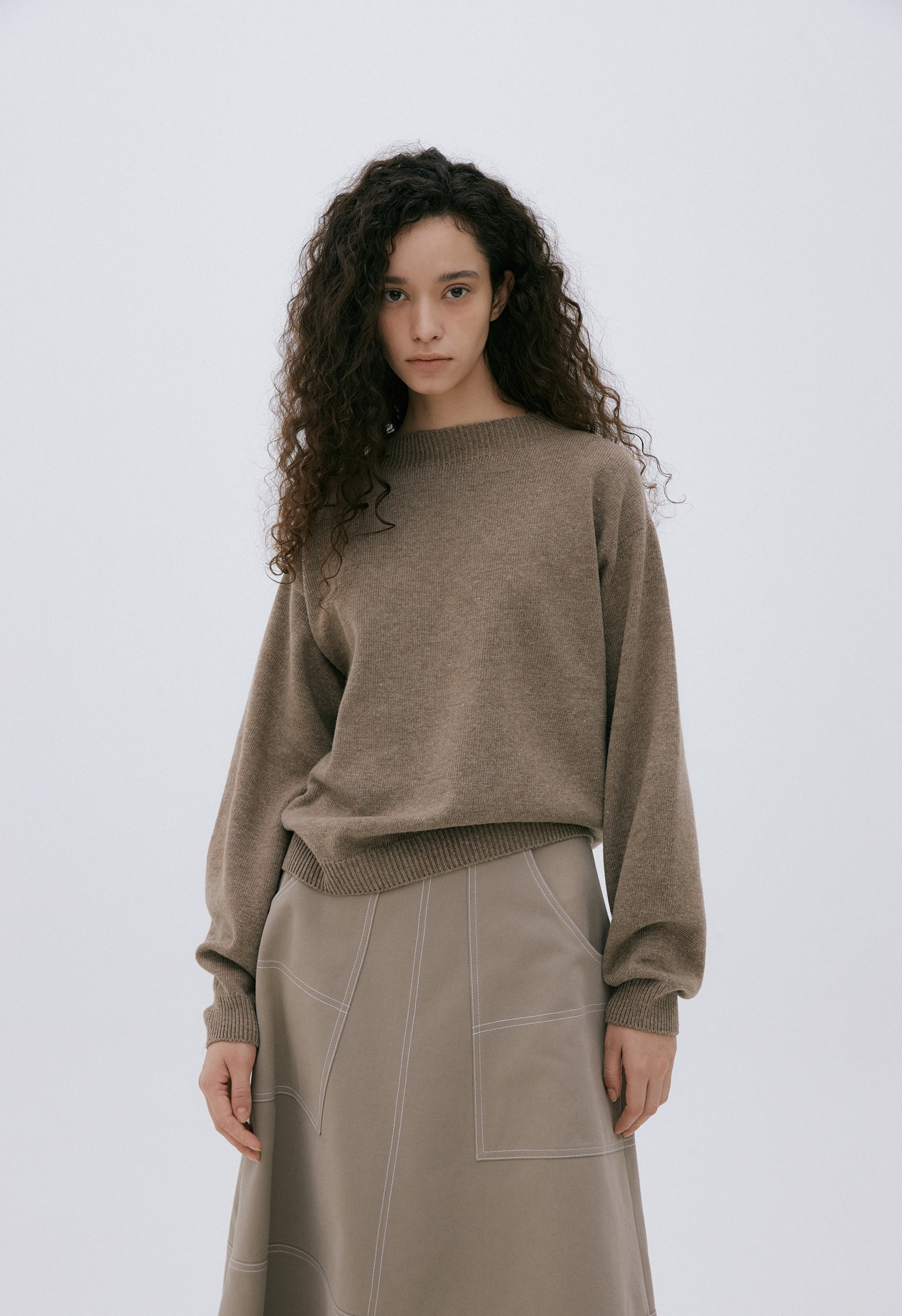 THE NEW CASHMERE WOOL KNIT - BEIGE